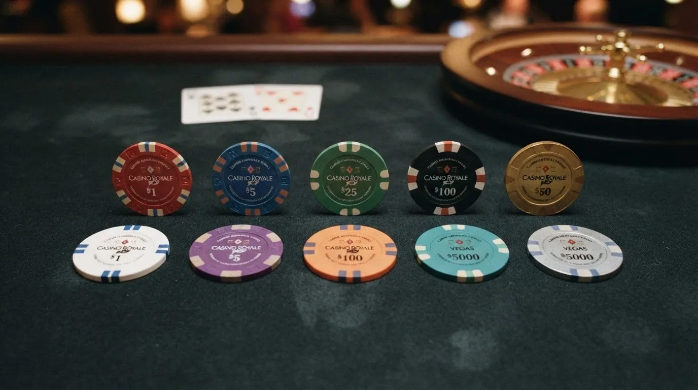 Collage de los logotipos de los 10 casinos DGOJ analizados, dispuestos sobre un fondo oscuro con elementos de juego — cartas, dados, fichas