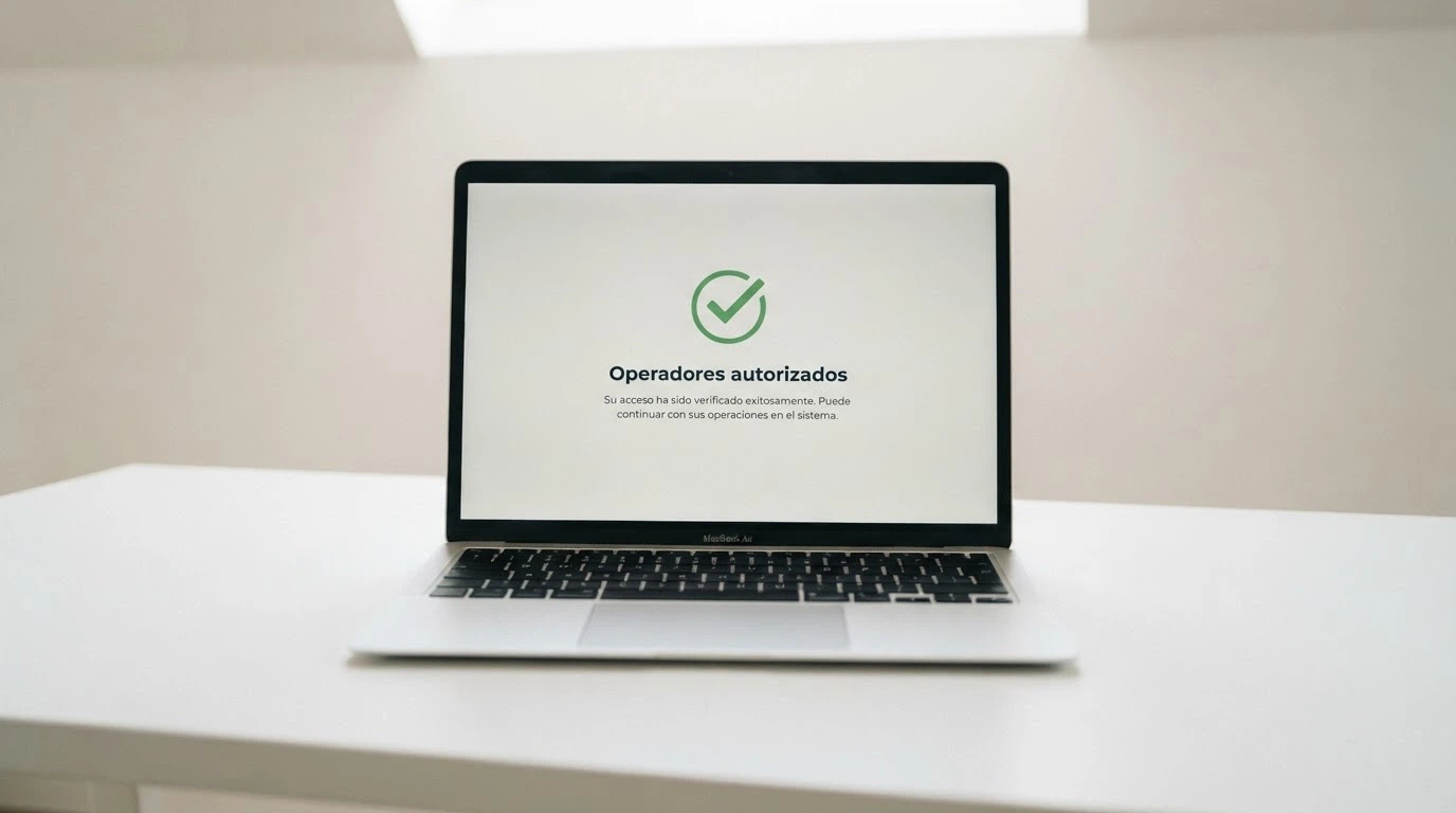 El edificio de la DGOJ o el dominio ordenacionjuego.es en la pantalla de un ordenador con el texto «operadores autorizados»