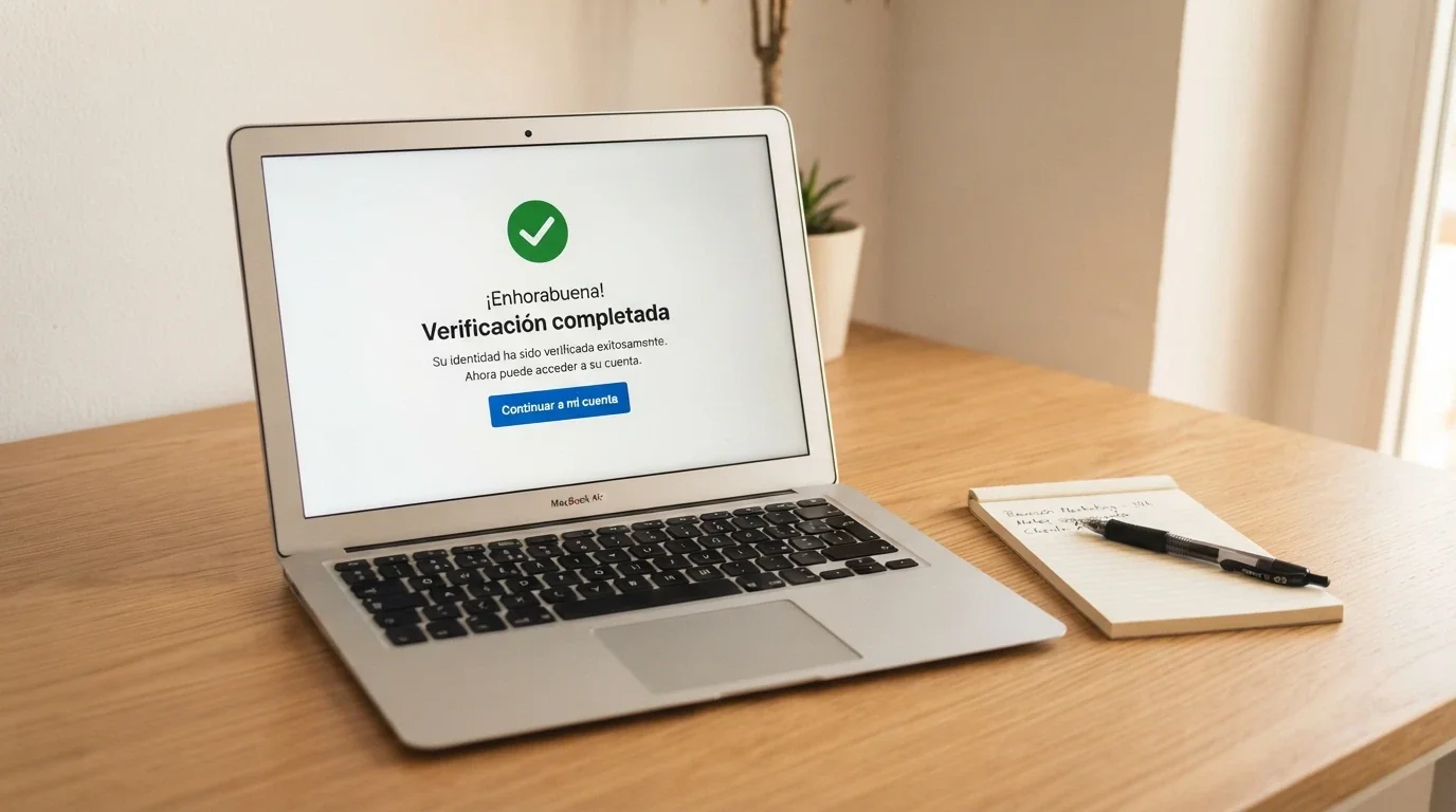Pantalla de verificación de identidad con el logo de la DGOJ, un documento de identidad español y un mensaje de consulta al RGIAJ